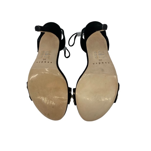 NIB SANDRO NINA PEARLS HEELS (BLACK) SIZE 36 (US 5 - 5 1/2) - Picture 9 of 13